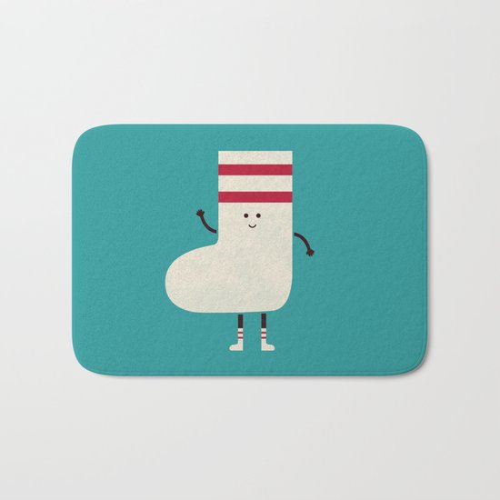 A Sock With Socks Bath Mat