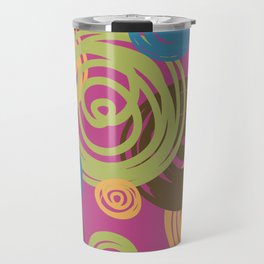 Swirls on Magenta Travel Mug