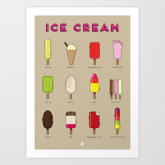 Ice Cream - Poster Art Print