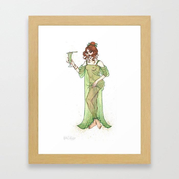The Green Fairy Framed Art Print