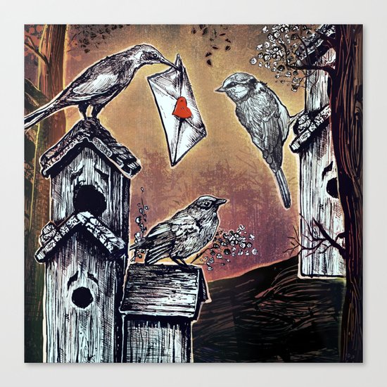 Love Birds Canvas Print
