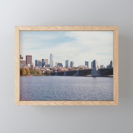Boston Skyline Framed Mini Art Print