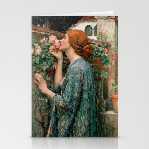 John William Waterhouse The Soul Of The Rose Stationery Cards