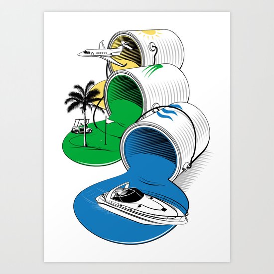 Luxury Paints Art Print