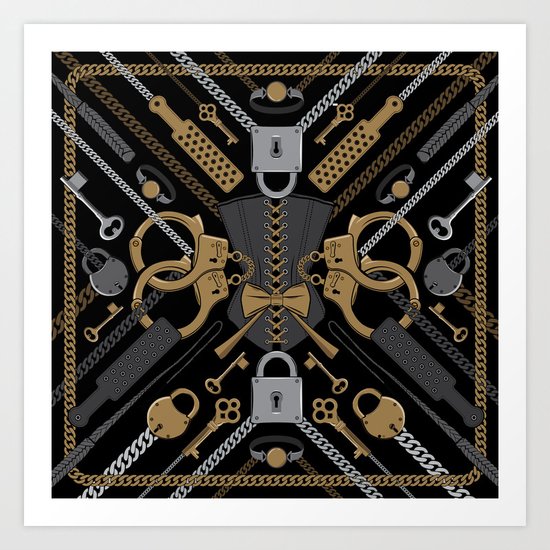 S&M Scarf Print Art Print