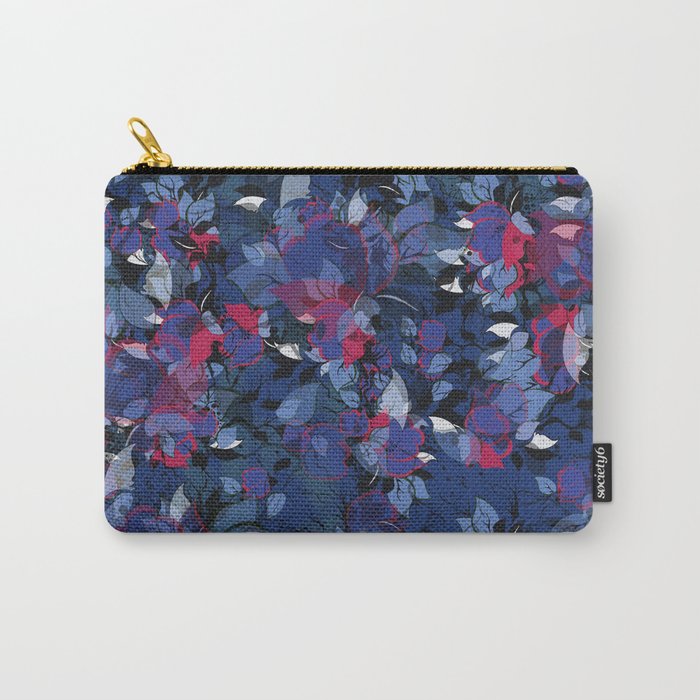 Abstract Floral Carry-All Pouch
