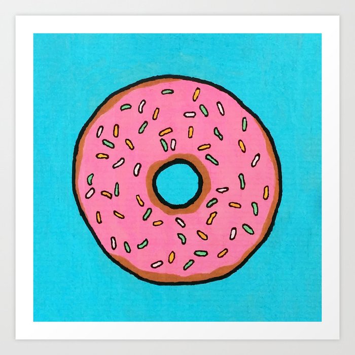 Donut Art Print