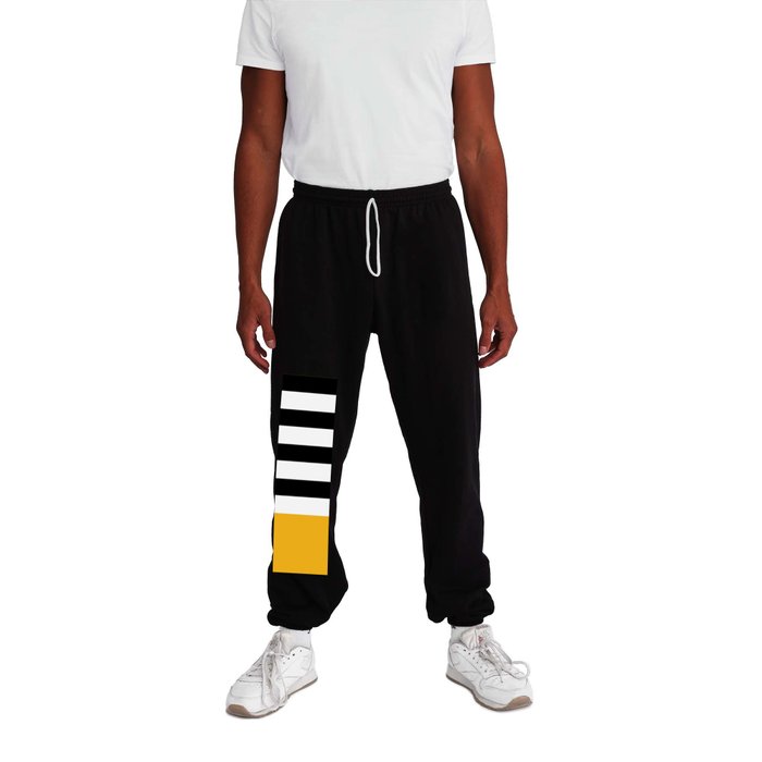 Black and yellow stripes  Sweatpants