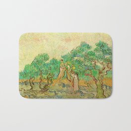 The Olive Orchard, 1889 by Vincent van Gogh Bath Mat
