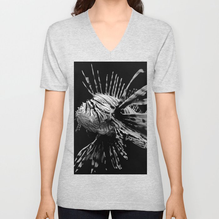 Lion Fish V Neck T Shirt
