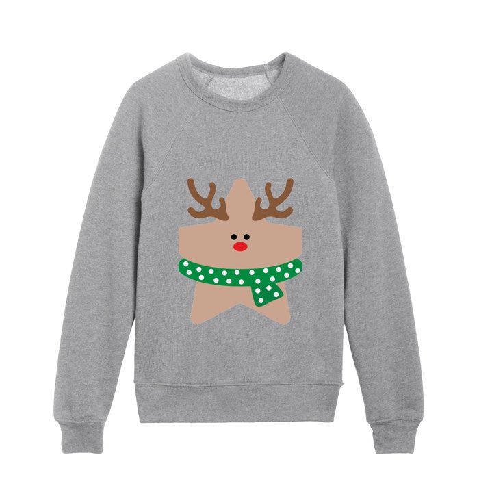 Reindeer star Kids Crewneck