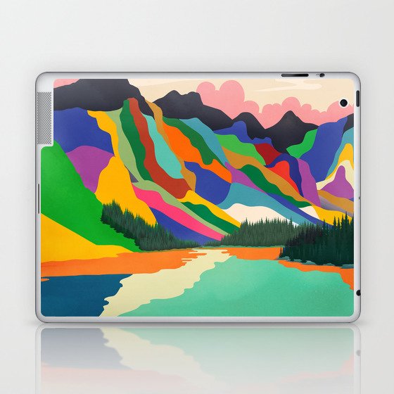 Colorful Mountain Ranges Laptop & iPad Skin