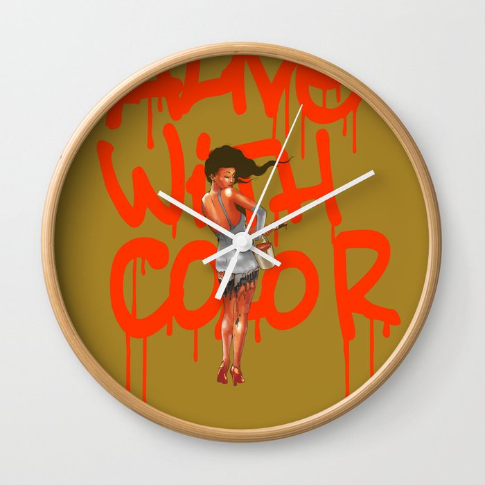 Alive with Color Wall Clock