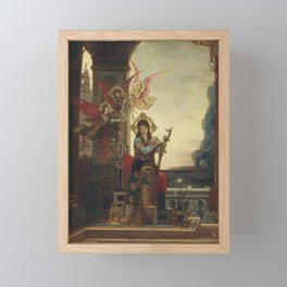  sainte cecile et les anges de la musique - gustave moreau Framed Mini Art Print