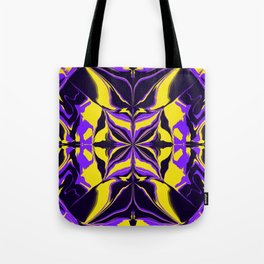 Fashionista Purple and Gold Tote Bag