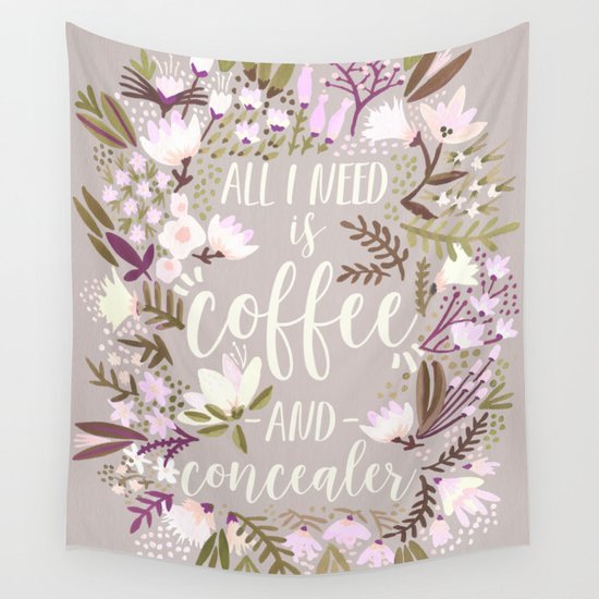 Coffee & Concealer – Spring Palette Wall Tapestry
