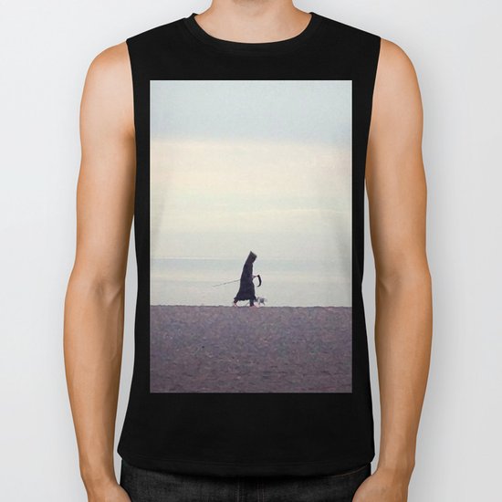 A Day At The Beach Biker Tank