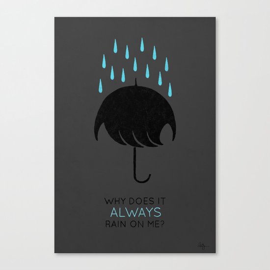 Umbrellas are Emo Canvas Print