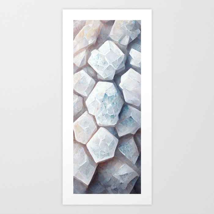Stay Frosty - Crystal Ice Shard Structures Art Print