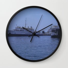 La Maddalena port, Costa Smeralda, Sardinia, Italia, 1985 Wall Clock