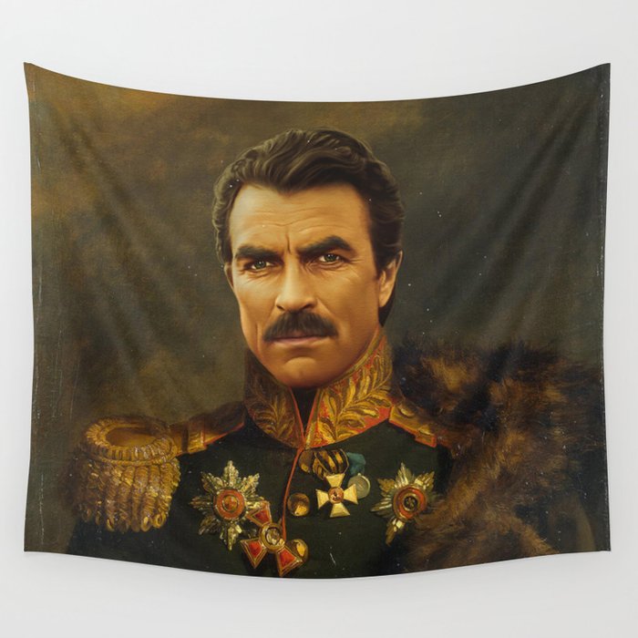 Tom Selleck - replaceface Wall Tapestry
