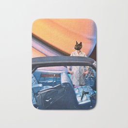 Self Defense Bath Mat | Space, Animal, Pop Surrealism, Collage 