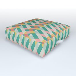 Rory in Seafoam and Coral Outdoor Floor Cushion