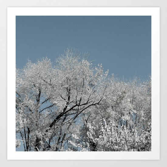 White landscape Art Print