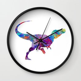 Raptor Watercolor Wall Clock