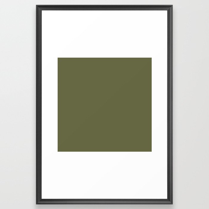Guacamole Green Framed Art Print
