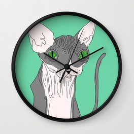 Nicolas the Sphynx Wall Clock