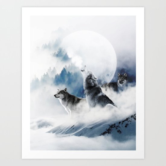 Ware Wolves #society6 #decor #buyart Art Print