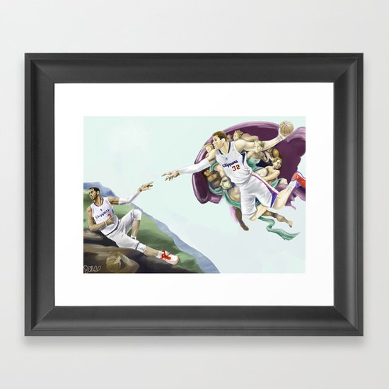 Chris Paul, Point God Framed Art Print
