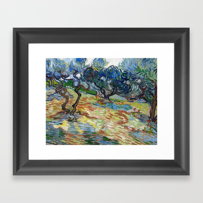 Olive Trees, 1889 by Vincent van Gogh Framed Art Print