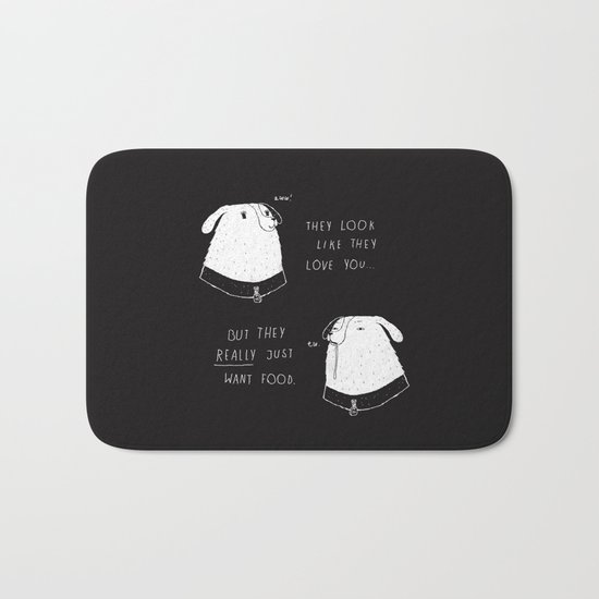 the emotional ups and downs of being a dog owner Bath Mat