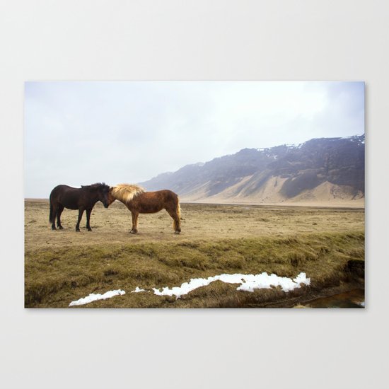 Never give me up Canvas Print