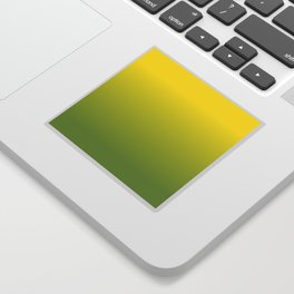 OMBRE YELLOW GREEN COLOR GRADIENT PATTERN  Sticker
