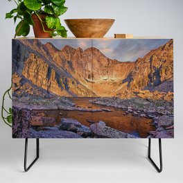First Light at Chasm Lake Credenza