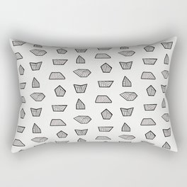 Abstract Rocks - Line Art Rectangular Pillow