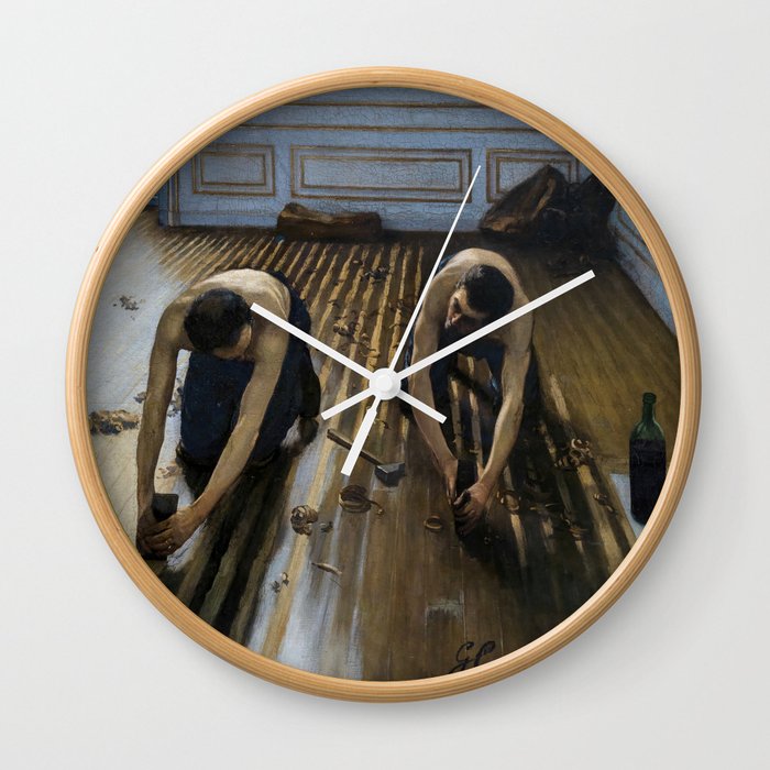 Gustave Caillebotte - The Floor Scrapers Wall Clock