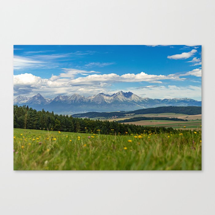 High Tatras from Paradise Canvas Print