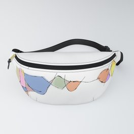 Spontaneous watercolor experimental abstract art nature mathematics theory order C&F_005 Fanny Pack