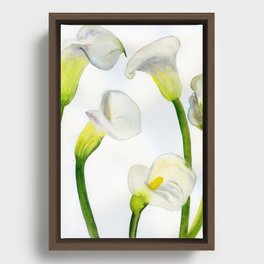 calla lily Framed Canvas