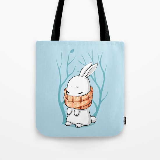 Winter Bunny Tote Bag
