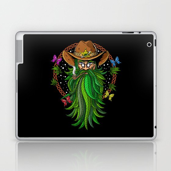 Weed Stoner Cowboy Laptop & iPad Skin