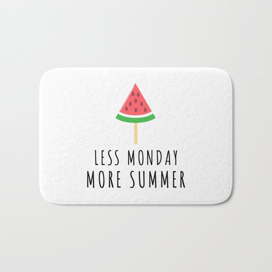 Less Monday More Summer Melon Bath Mat
