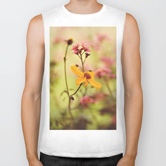 Lemon drop Flower box Biker Tank