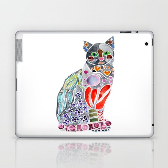 Cool Cat Original Illustration  Laptop & iPad Skin