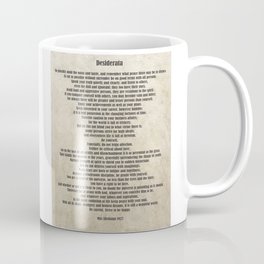 Desiderata Poem By Max Ehrmann Nr. 1001-2 Coffee Mug