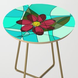 Floral Side Table